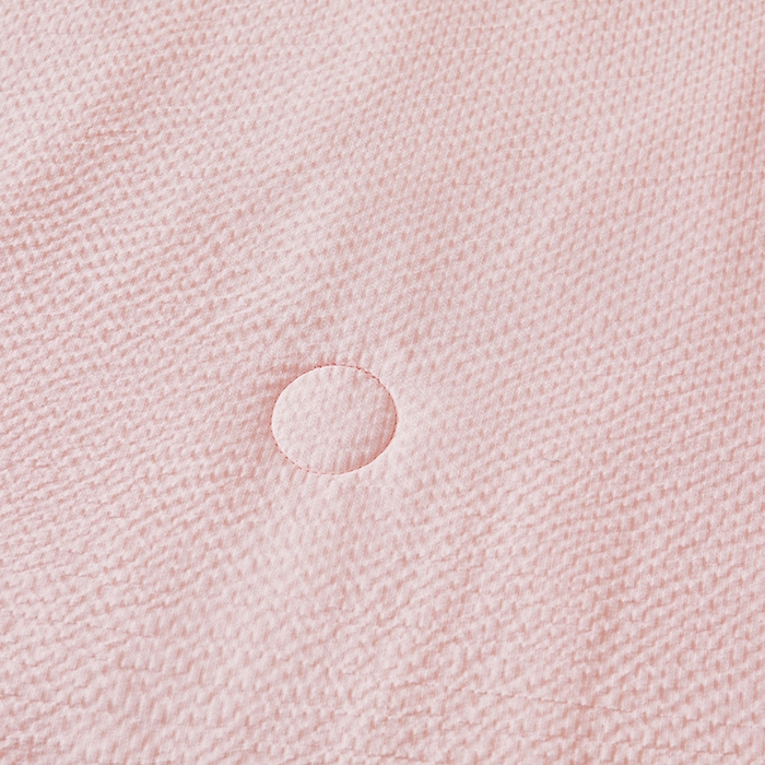 91家纺网 家纺一手货源 找家纺 欢乐季 2026新款A类提花皱皱纱超声波大豆夏被夏凉被空调被 蜜桃粉