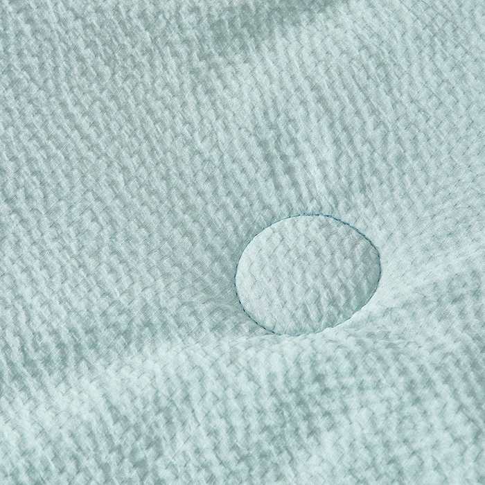 91家纺网 家纺一手货源 找家纺 欢乐季 2026新款A类提花皱皱纱超声波大豆夏被夏凉被空调被 雾霾蓝