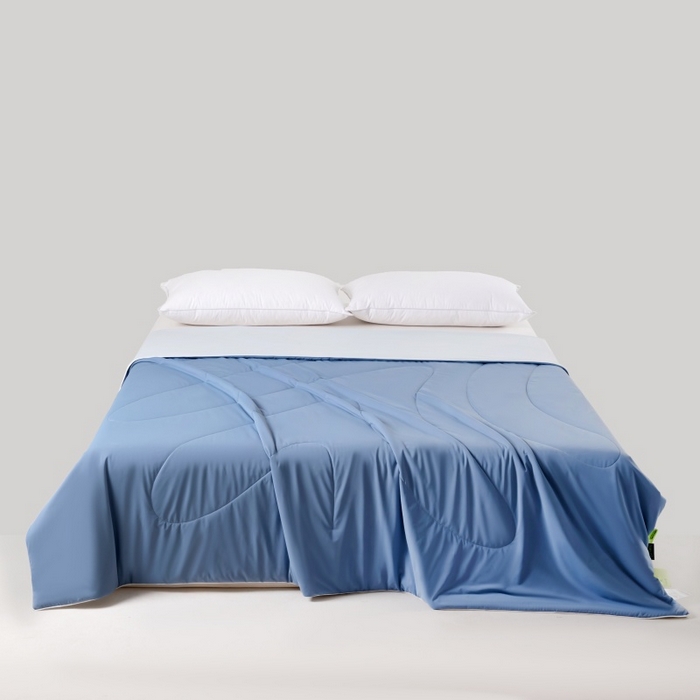 法芙娜家纺 2026新款双面170克锦氨A类安芯凉感抗菌被被子被芯 藏青