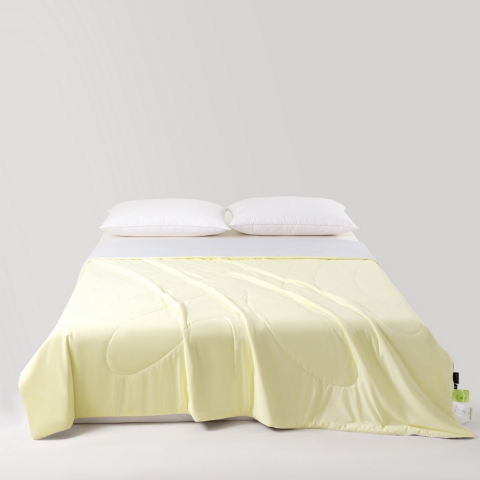 法芙娜家纺 2026新款双面170克锦氨A类安芯凉感抗菌被被子被芯 柠檬黄