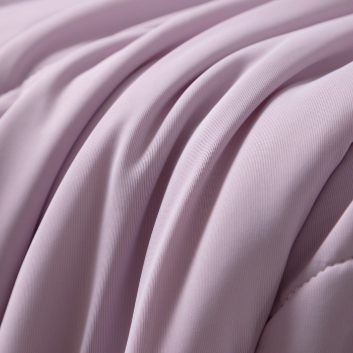 91家纺网 家纺一手货源 找家纺 法芙娜家纺 2026新款双面170克锦氨A类安芯凉感抗菌被被子被芯 水晶紫