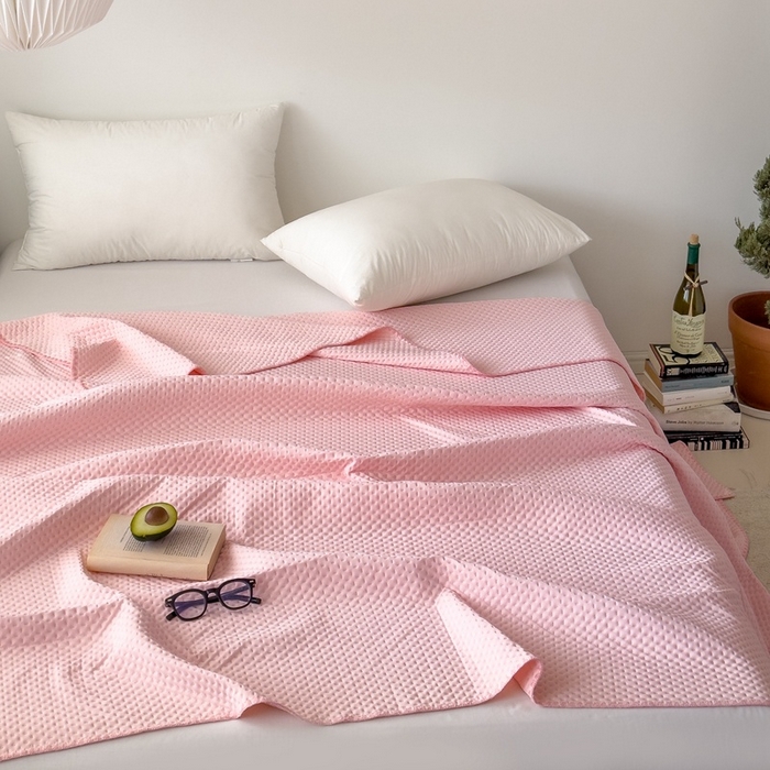 91家纺网 家纺一手货源 找家纺 （总）法芙娜家纺 2026新款双面160克锦纶凉感小冰皮毯