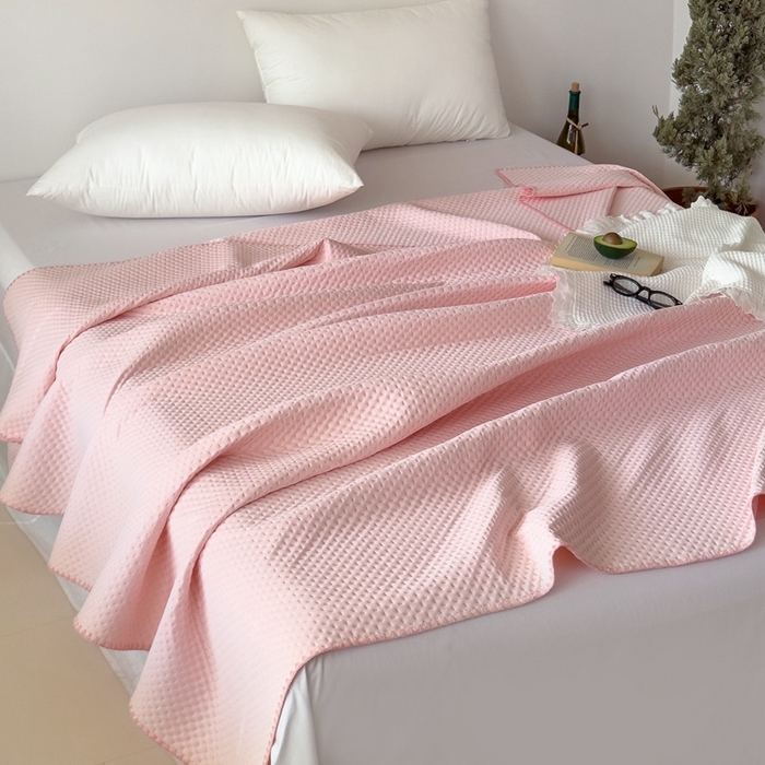 91家纺网 家纺一手货源 找家纺 （总）法芙娜家纺 2026新款双面160克锦纶凉感小冰皮毯