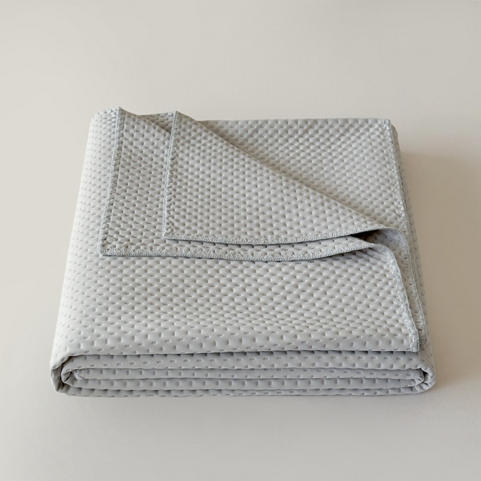 91家纺网 家纺一手货源 找家纺 法芙娜家纺 2026新款双面160克锦纶凉感小冰皮毯 深灰