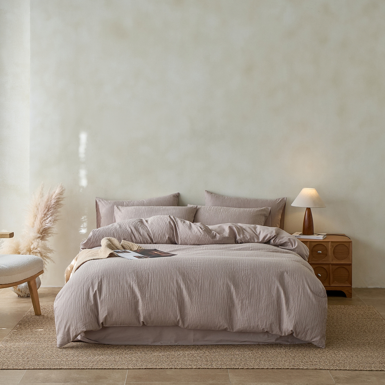 初拾 2026新款60支贡缎全棉厚织提花水洗四件套“长期主义”系列（会员减10日常券后小三件不低于268元 ，标准不低于328元） 时光里