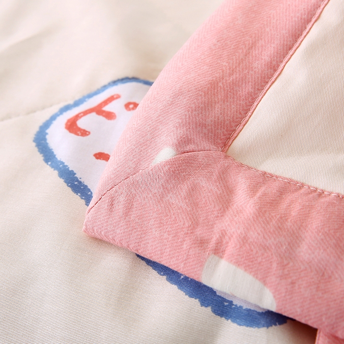 91家纺网 家纺一手货源 找家纺 米萝家居 2026新款全棉夏凉被纯棉空调被印花夏被 白桃公主