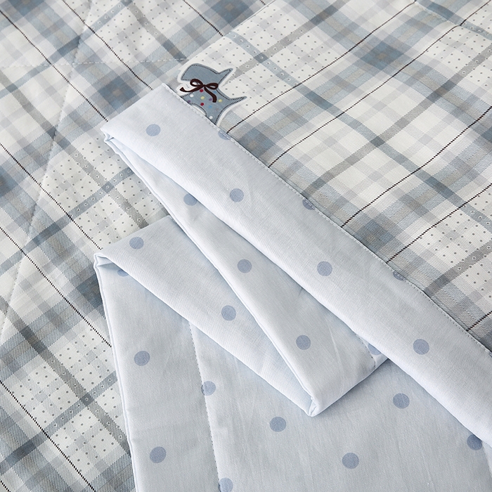 91家纺网 家纺一手货源 找家纺 米萝家居 2026新款全棉夏凉被纯棉空调被印花夏被 超能小柴-灰