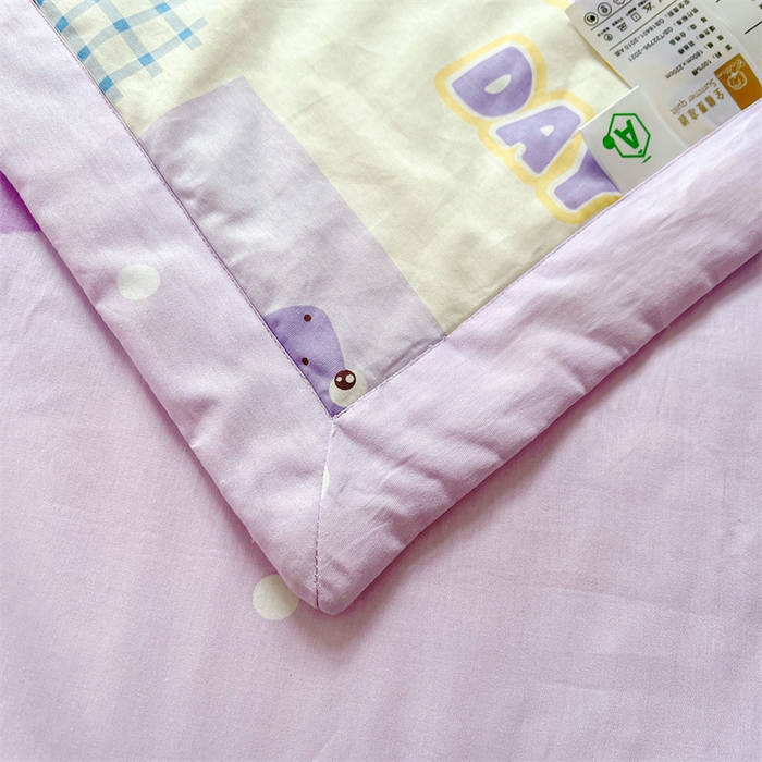 91家纺网 家纺一手货源 找家纺 米萝家居 2026新款全棉夏凉被纯棉空调被印花夏被 快乐时光