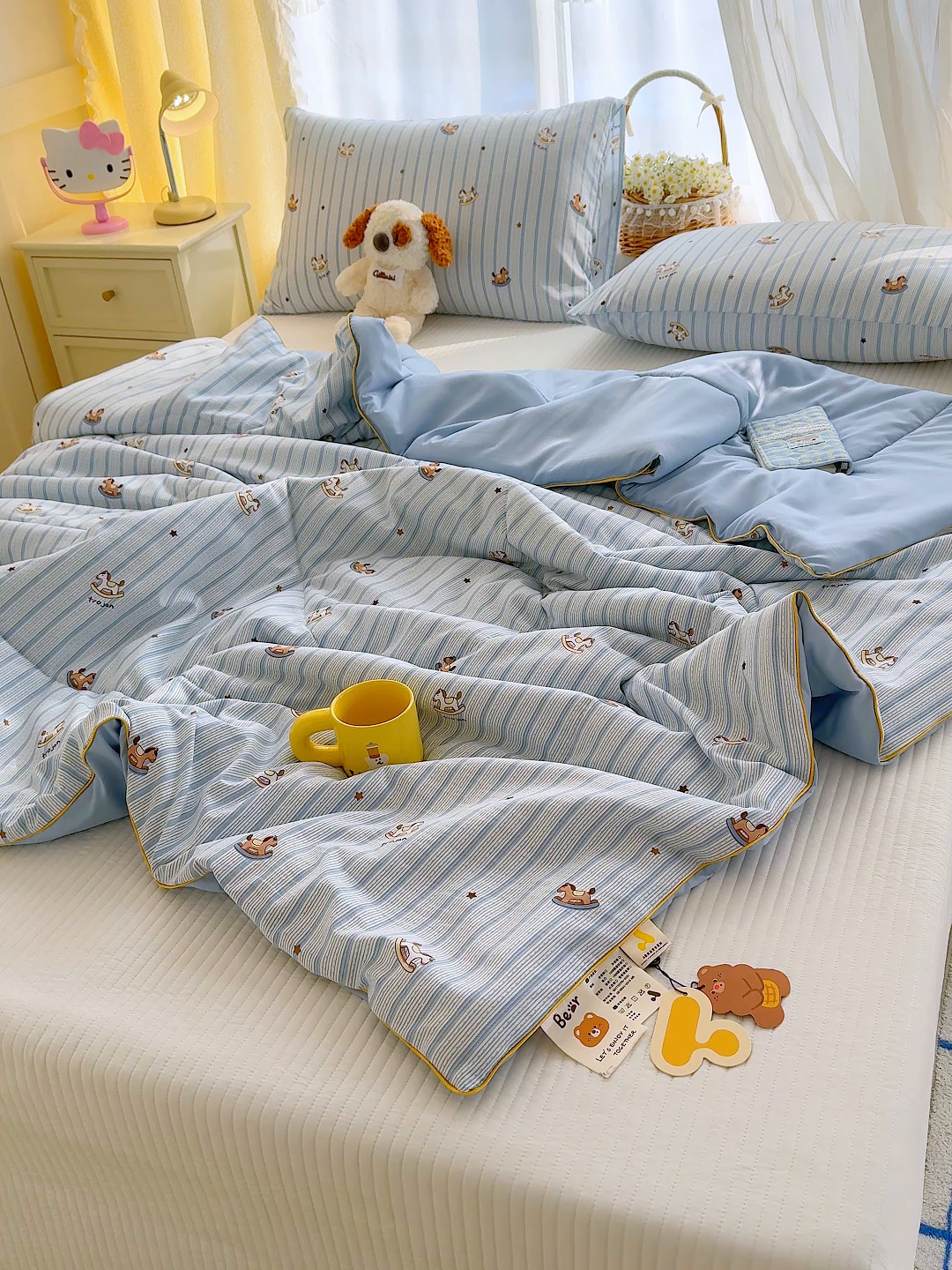 91家纺网 家纺一手货源 找家纺 （总）弗苓家纺 2026新款A类水洗皱皱纱夏被夏凉被空调被