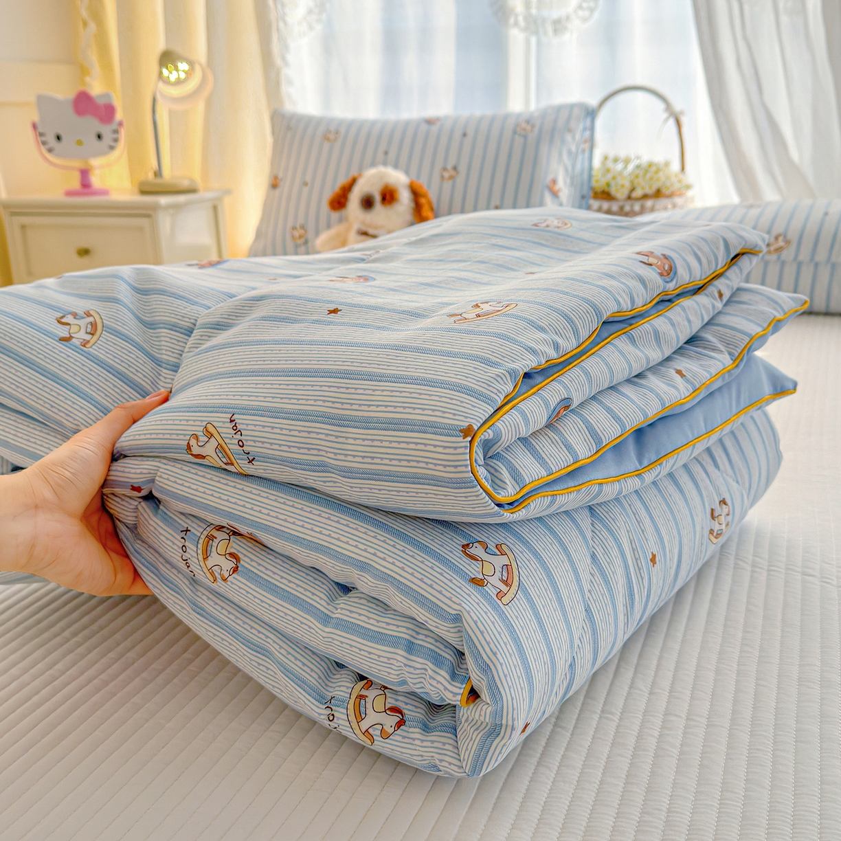 91家纺网 家纺一手货源 找家纺 （总）弗苓家纺 2026新款A类水洗皱皱纱夏被夏凉被空调被