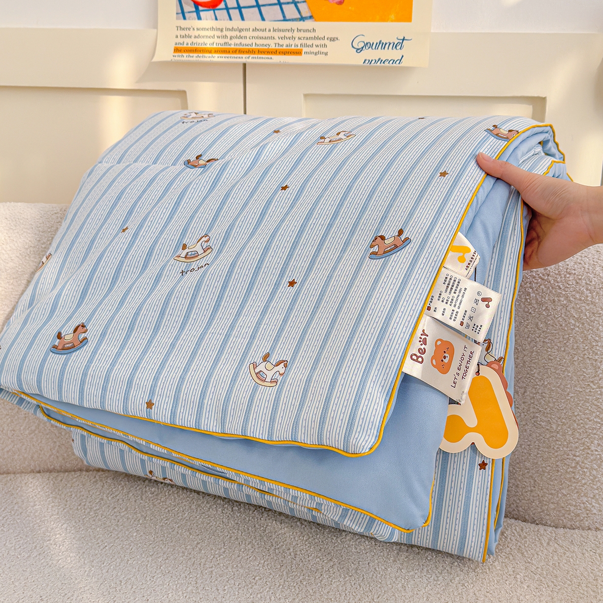 91家纺网 家纺一手货源 找家纺 （总）弗苓家纺 2026新款A类水洗皱皱纱夏被夏凉被空调被