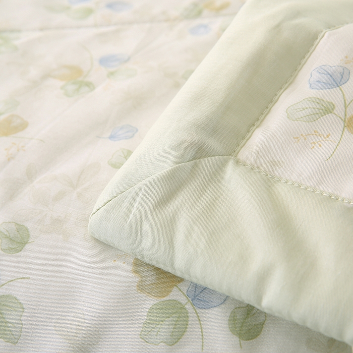 91家纺网 家纺一手货源 找家纺 米萝家居 2026新款全棉夏凉被纯棉空调被印花夏被 青岚语