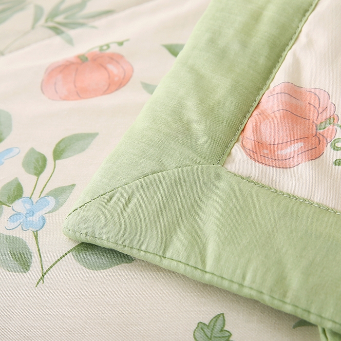 91家纺网 家纺一手货源 找家纺 米萝家居 2026新款全棉夏凉被纯棉空调被印花夏被 轻婉花语