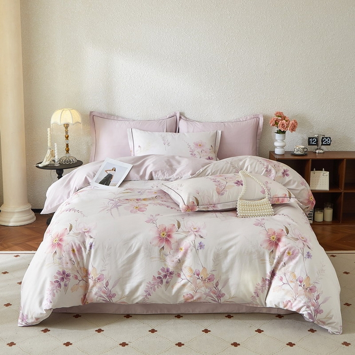 91家纺网 家纺一手货源 找家纺 （总）沐白家居 2026新款亲肤舒适全棉印花四件套