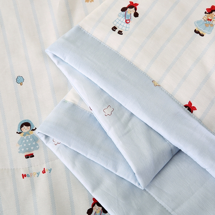 91家纺网 家纺一手货源 找家纺 米萝家居 2026新款全棉夏凉被纯棉空调被印花夏被 少女日记