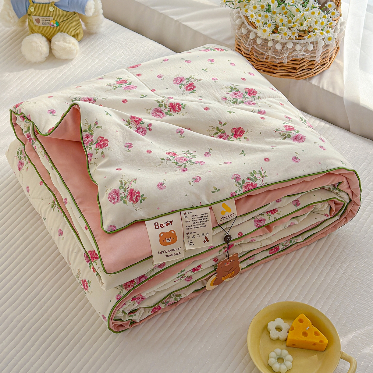 91家纺网 家纺一手货源 找家纺 （总）弗苓家纺 2026新款A类水洗皱皱纱夏被夏凉被空调被