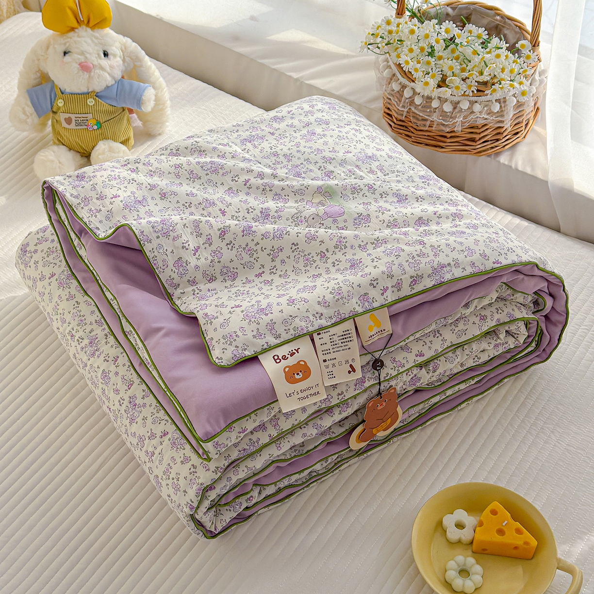 91家纺网 家纺一手货源 找家纺 （总）弗苓家纺 2026新款A类水洗皱皱纱夏被夏凉被空调被