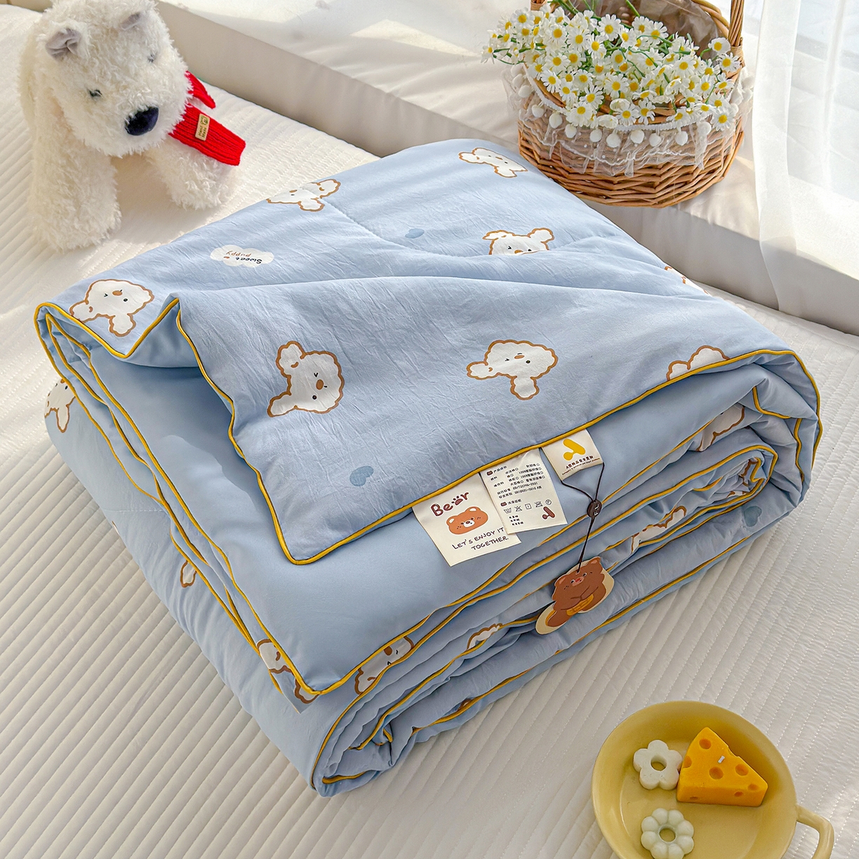 91家纺网 家纺一手货源 找家纺 （总）弗苓家纺 2026新款A类水洗皱皱纱夏被夏凉被空调被