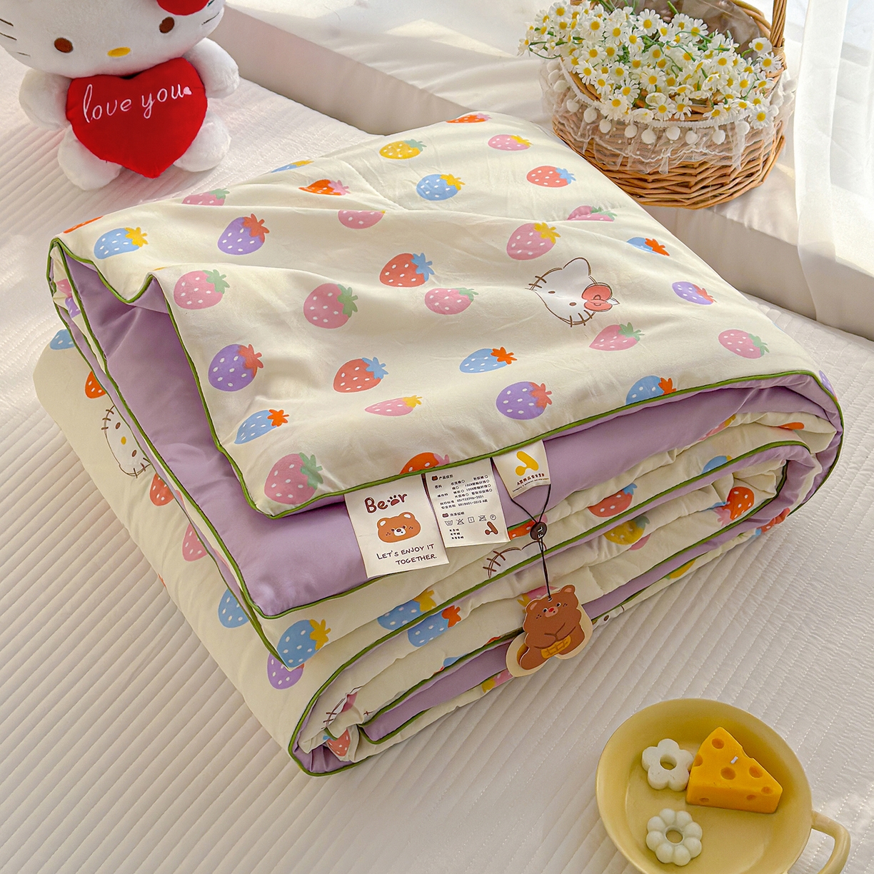 91家纺网 家纺一手货源 找家纺 （总）弗苓家纺 2026新款A类水洗皱皱纱夏被夏凉被空调被