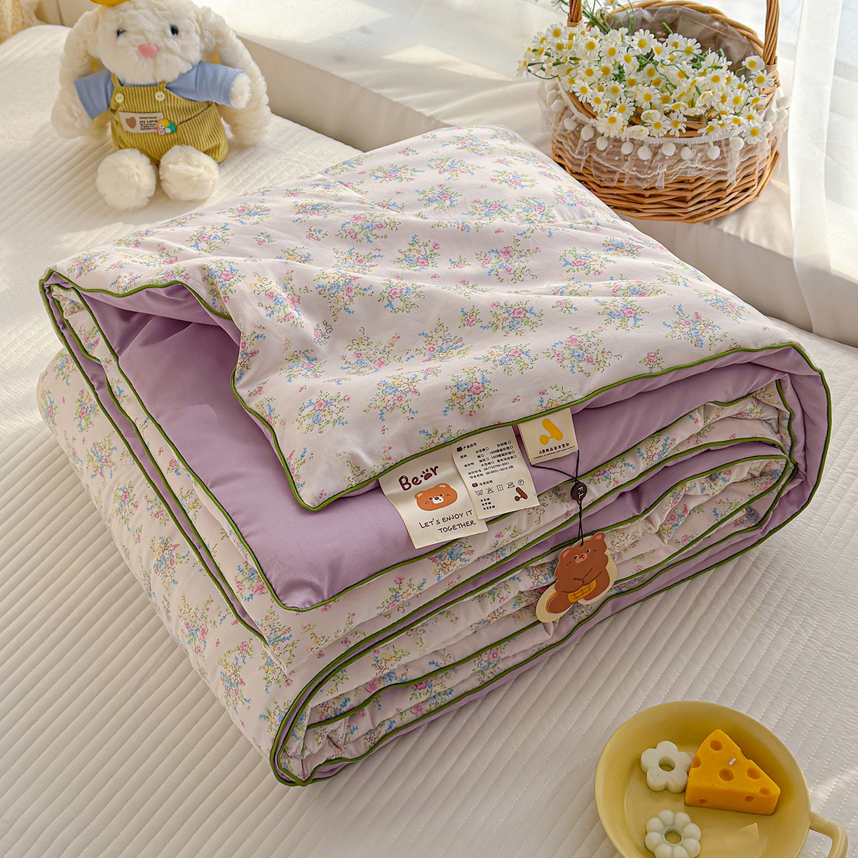 91家纺网 家纺一手货源 找家纺 （总）弗苓家纺 2026新款A类水洗皱皱纱夏被夏凉被空调被