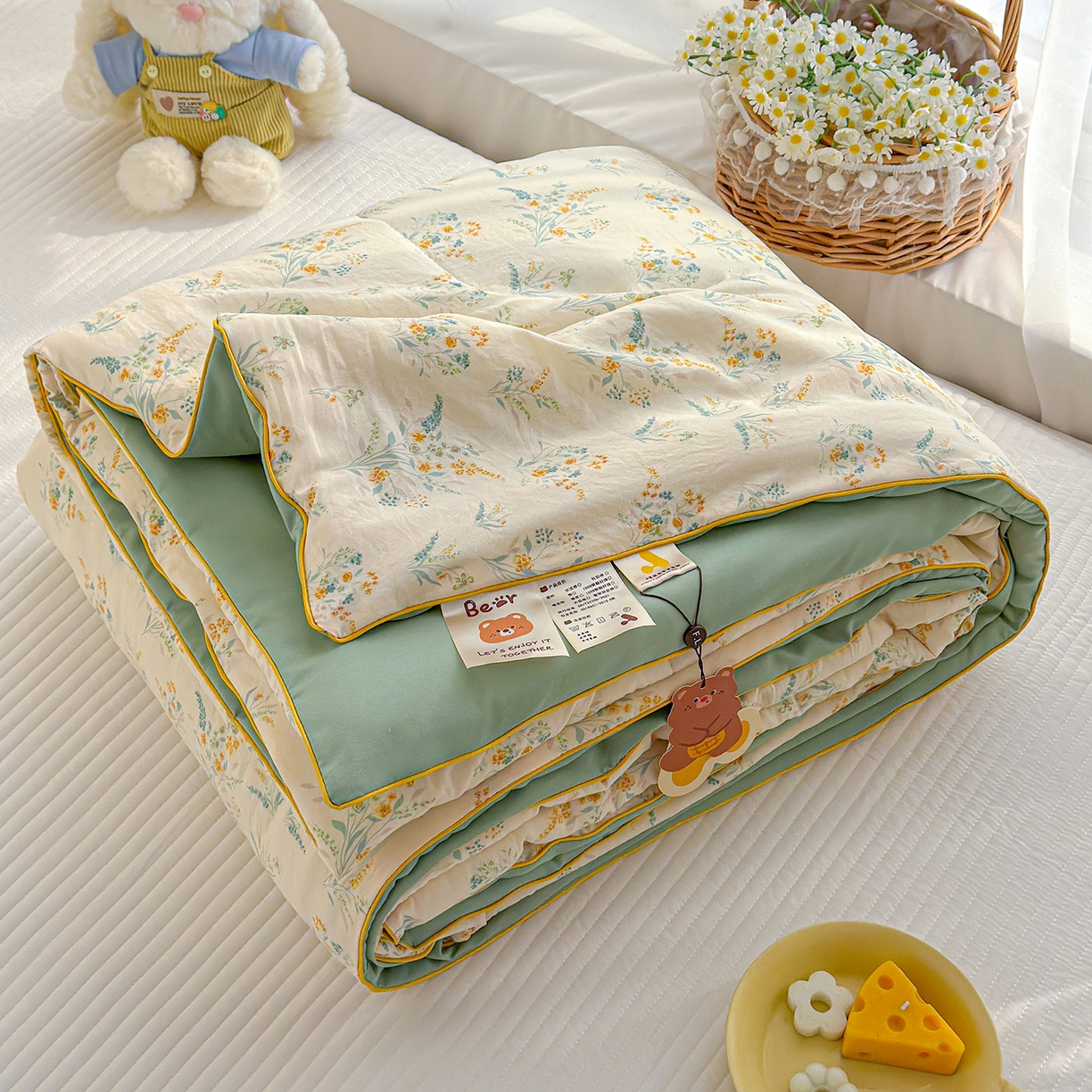 91家纺网 家纺一手货源 找家纺 （总）弗苓家纺 2026新款A类水洗皱皱纱夏被夏凉被空调被