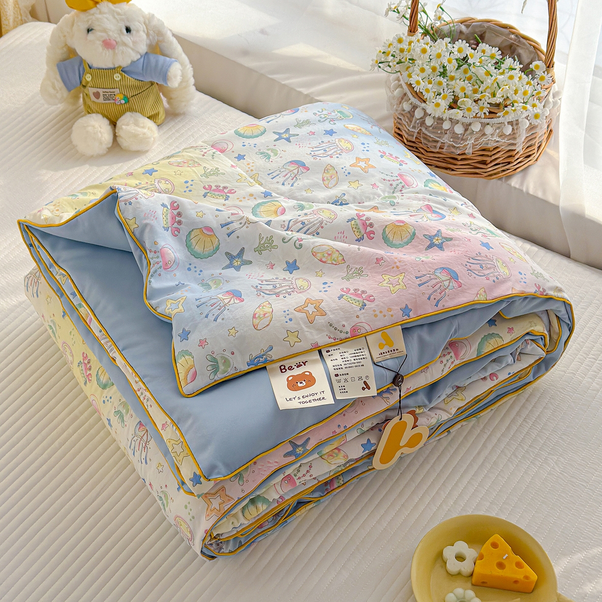 91家纺网 家纺一手货源 找家纺 （总）弗苓家纺 2026新款A类水洗皱皱纱夏被夏凉被空调被