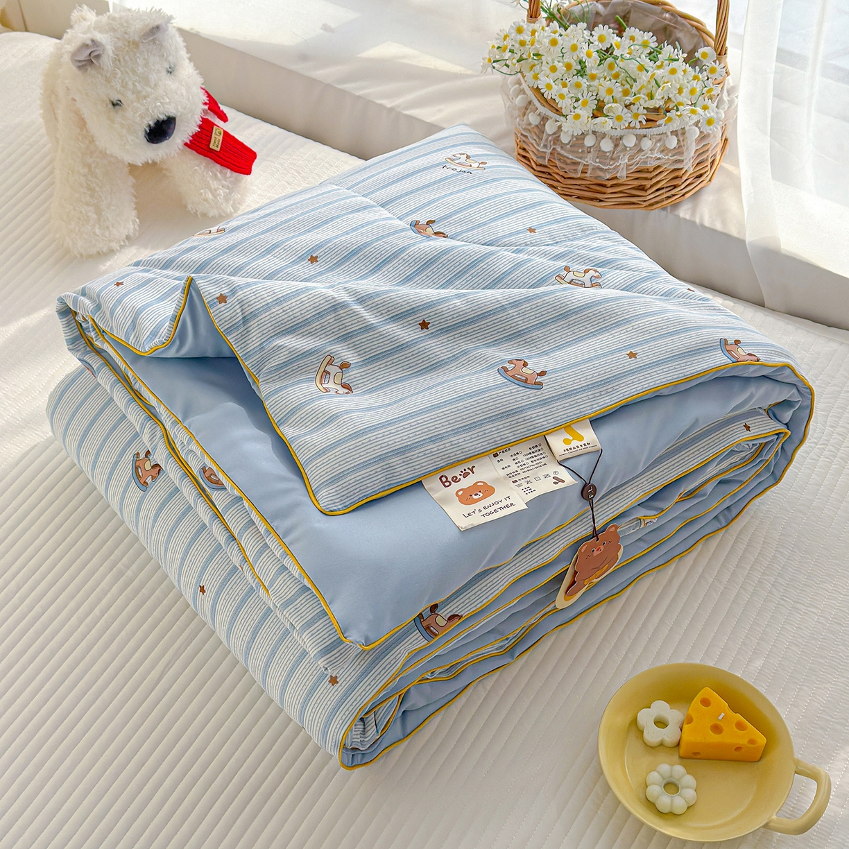 91家纺网 家纺一手货源 找家纺 （总）弗苓家纺 2026新款A类水洗皱皱纱夏被夏凉被空调被