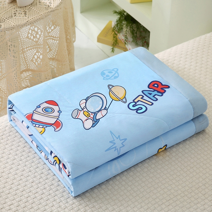 91家纺网 家纺一手货源 找家纺 米萝家居 2026新款全棉夏凉被纯棉空调被印花夏被 探索星球