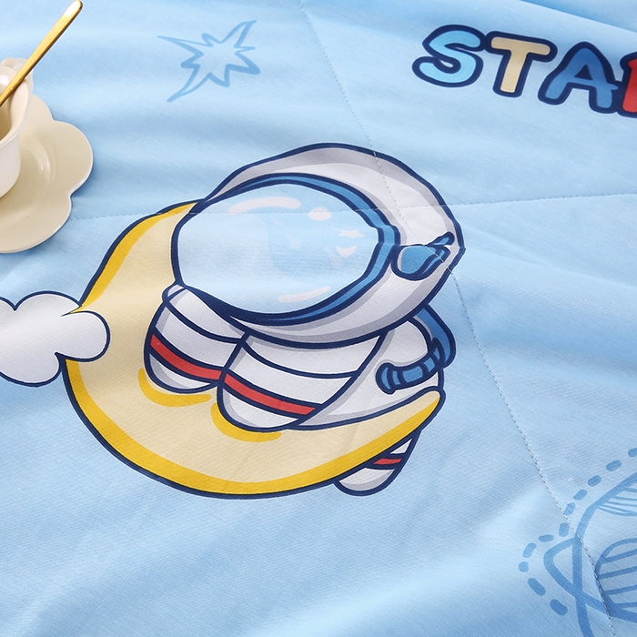 91家纺网 家纺一手货源 找家纺 米萝家居 2026新款全棉夏凉被纯棉空调被印花夏被 探索星球