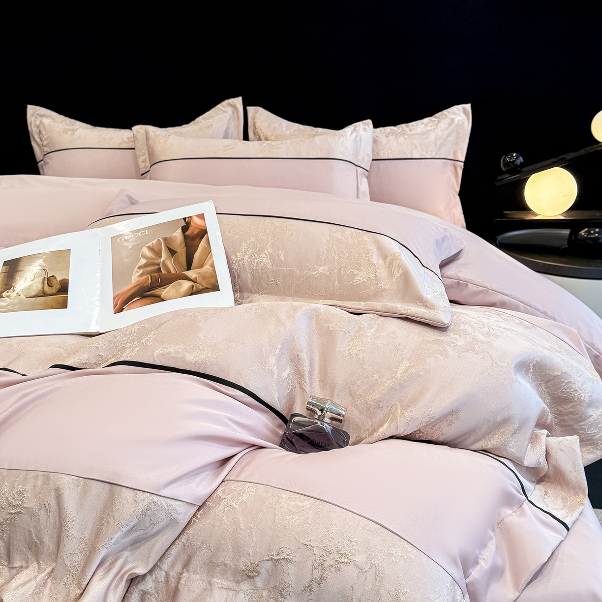 91家纺网 家纺一手货源 找家纺 （总）狂想家 2026新款简约浮雕大提花四件套