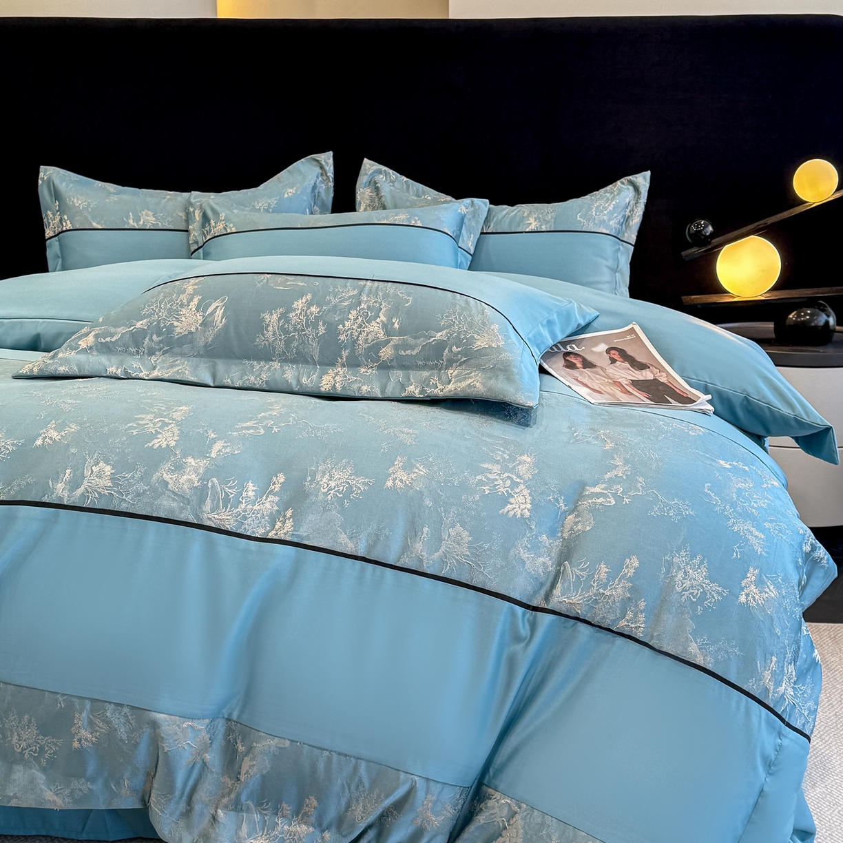 91家纺网 家纺一手货源 找家纺 （总）狂想家 2026新款简约浮雕大提花四件套