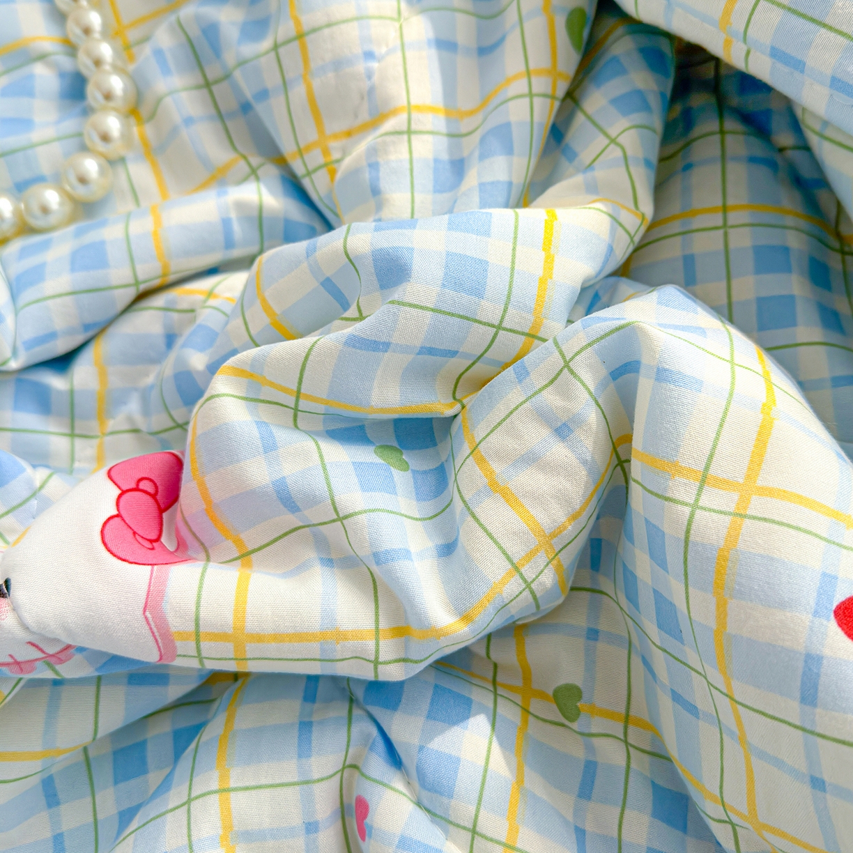 91家纺网 家纺一手货源 找家纺 弗苓家纺 2026新款A类水洗皱皱纱夏被夏凉被空调被 奶糖KT