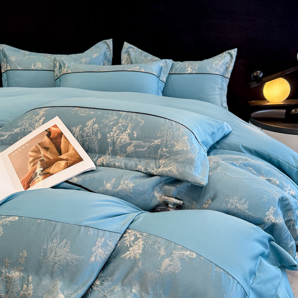 91家纺网 家纺一手货源 找家纺 （总）狂想家 2025新款高奢提花水洗天丝系列四件套