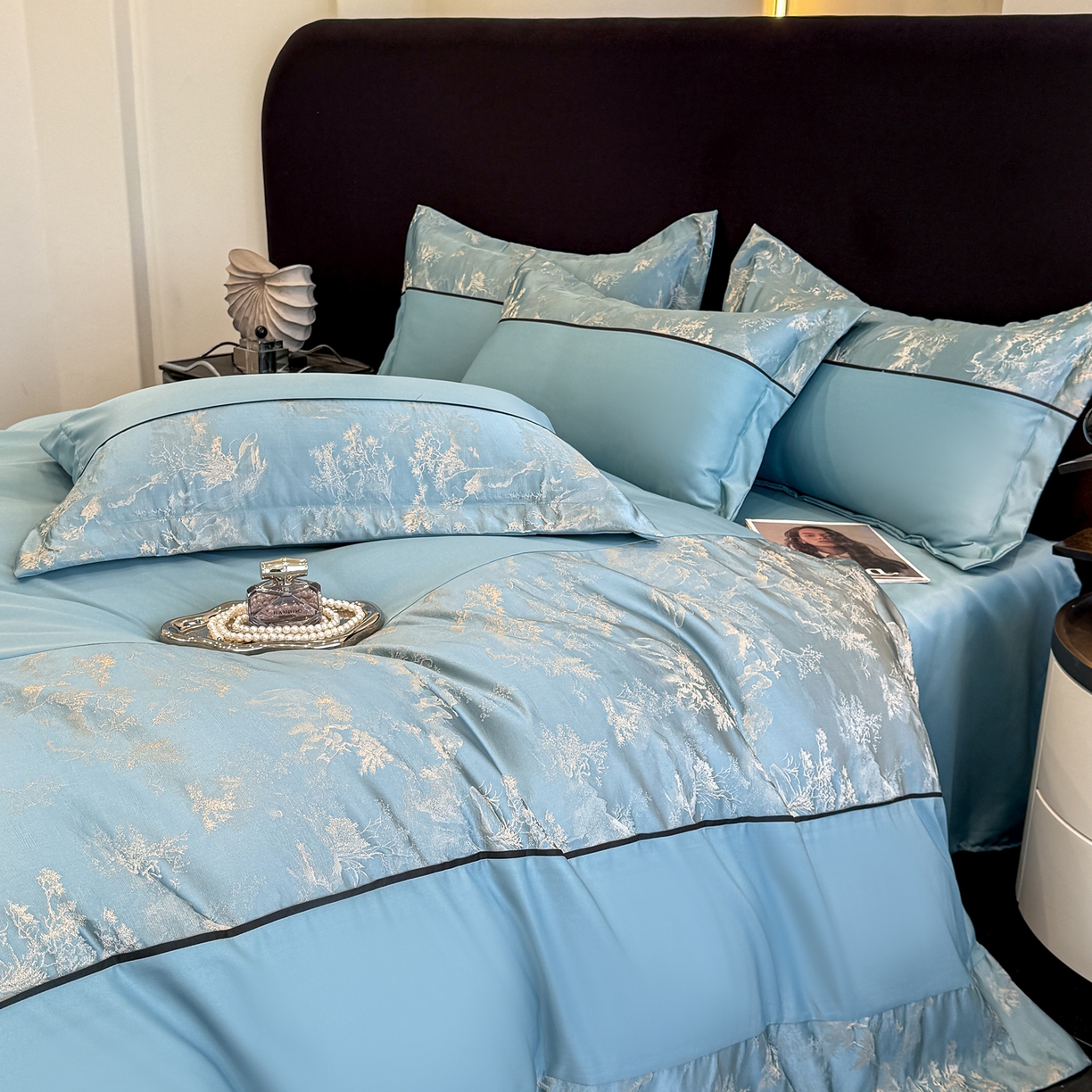 91家纺网 家纺一手货源 找家纺 （总）狂想家 2026新款简约浮雕大提花四件套