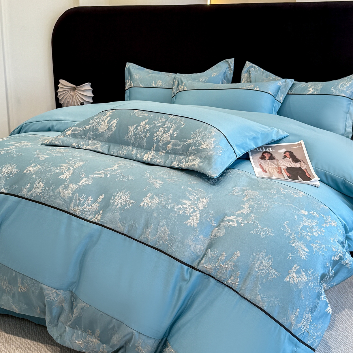 91家纺网 家纺一手货源 找家纺 （总）狂想家 2026新款简约浮雕大提花四件套