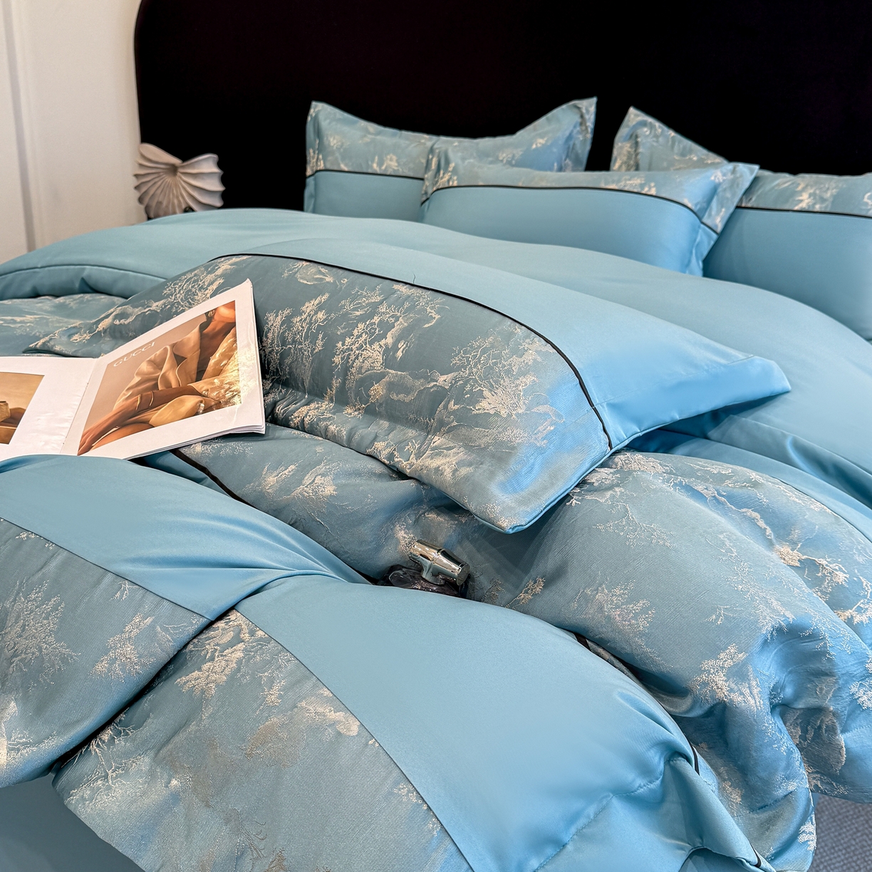 91家纺网 家纺一手货源 找家纺 （总）狂想家 2026新款简约浮雕大提花四件套