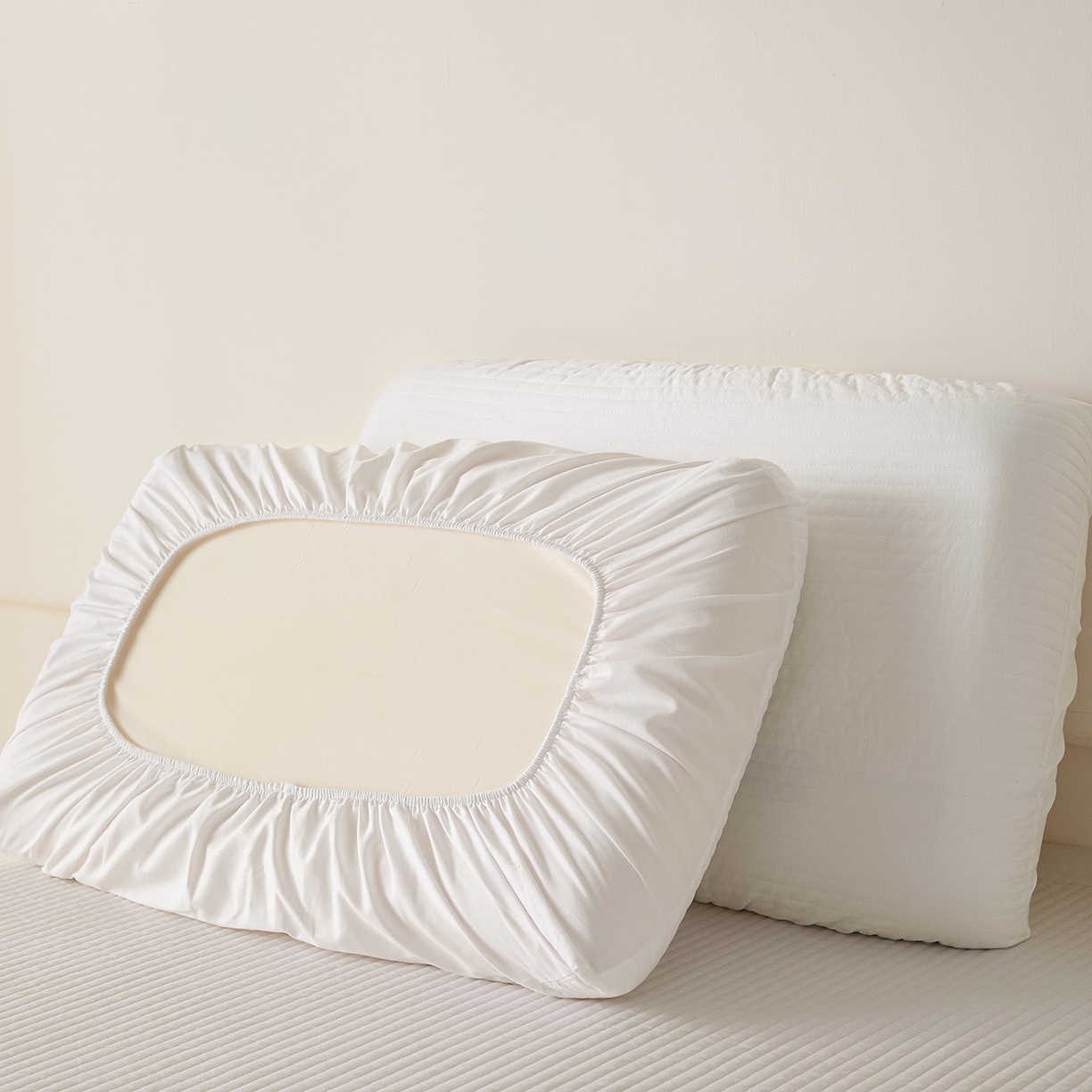 91家纺网 家纺一手货源 找家纺 （总）衿成家纺 2026新款13372 全棉橡皮筋魔术万能夹棉枕套  适用多种枕头