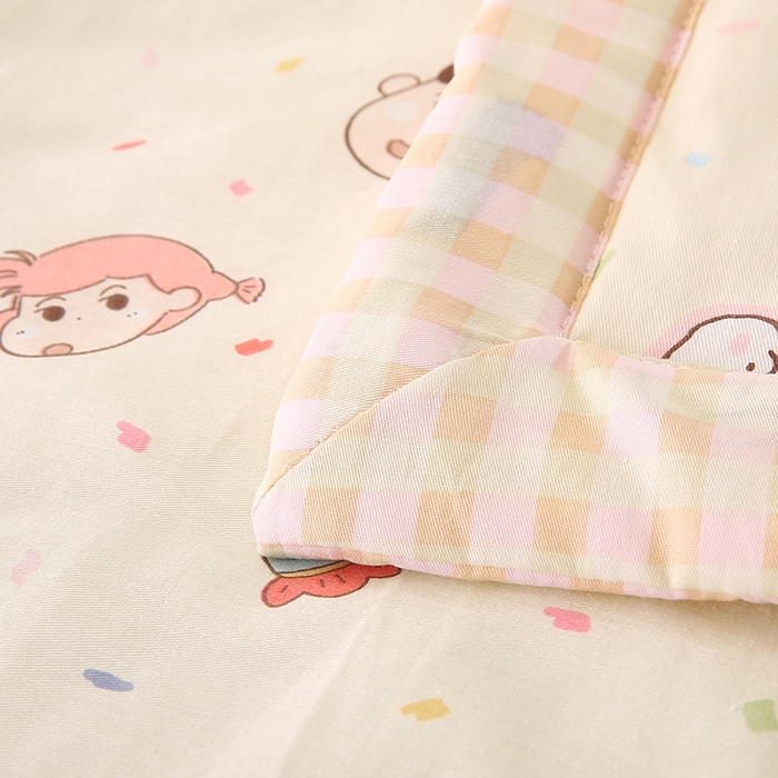 91家纺网 家纺一手货源 找家纺 米萝家居 2026新款全棉夏凉被纯棉空调被印花夏被 糖果幼儿园