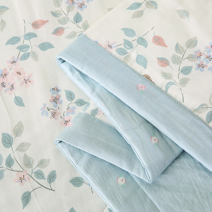 91家纺网 家纺一手货源 找家纺 米萝家居 2026新款全棉夏凉被纯棉空调被印花夏被 温暖思绪