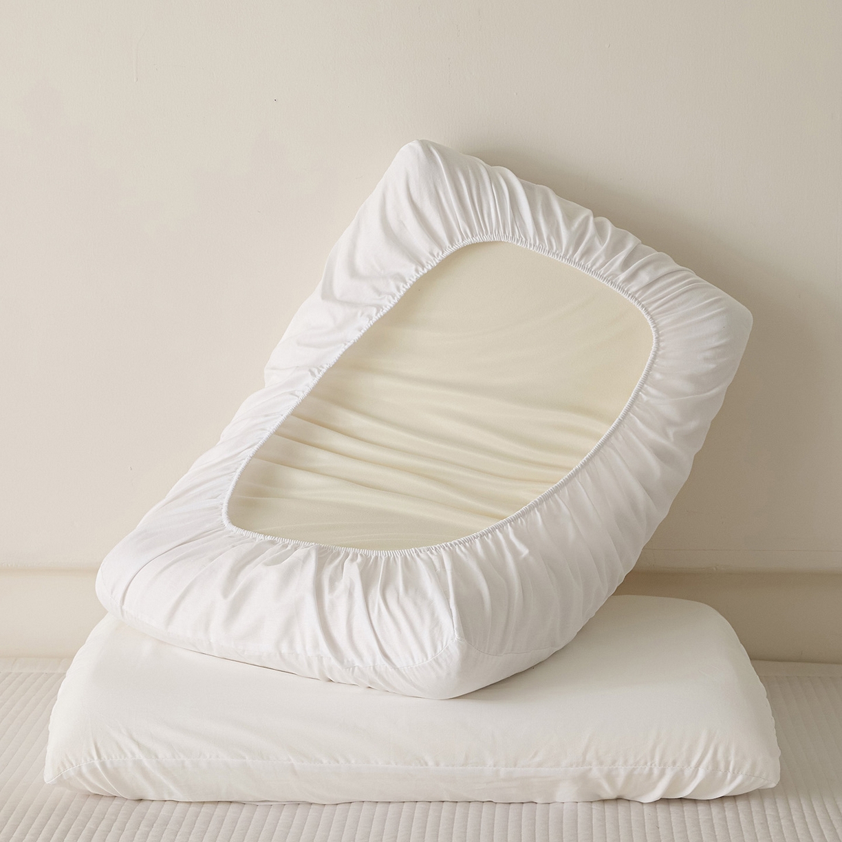 91家纺网 家纺一手货源 找家纺 （总）衿成家纺 2026新款13372 全棉橡皮筋魔术万能单层枕套  适用多种枕头