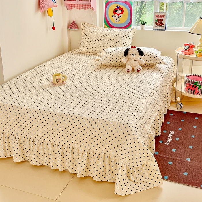 91家纺网 家纺一手货源 找家纺 梦可莱家居 2026春夏新品小清新可爱风毛巾绣床盖四件套系列 小木马