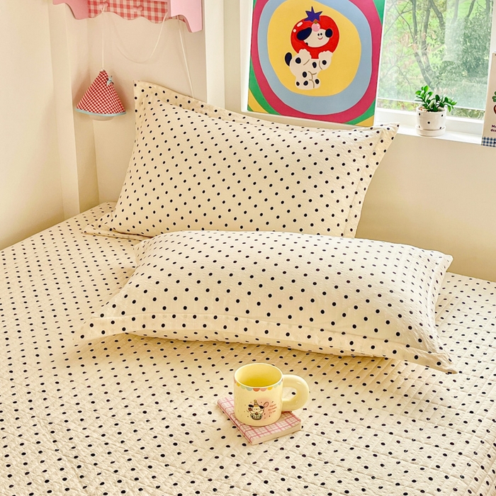 91家纺网 家纺一手货源 找家纺 梦可莱家居 2026春夏新品小清新可爱风毛巾绣床盖四件套系列 小木马