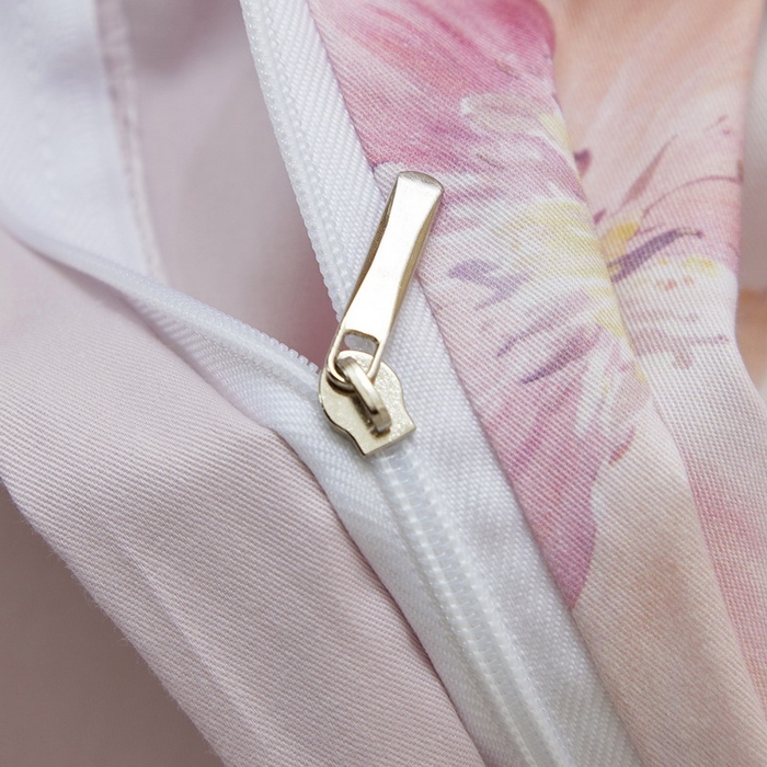 91家纺网 家纺一手货源 找家纺 沐白家居 2026新款亲肤舒适全棉印花四件套 爱意浓（紫）