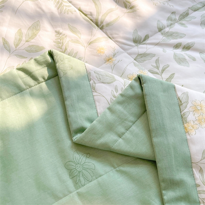 91家纺网 家纺一手货源 找家纺 米萝家居 2026新款全棉夏凉被纯棉空调被印花夏被 悠然夏日