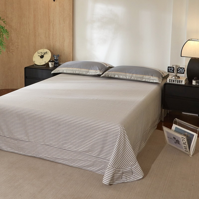 91家纺网 家纺一手货源 找家纺 沐白家居 2026新款亲肤舒适全棉印花四件套 格丽