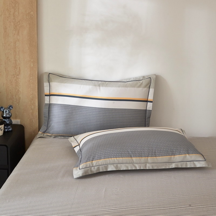 91家纺网 家纺一手货源 找家纺 沐白家居 2026新款亲肤舒适全棉印花四件套 格丽