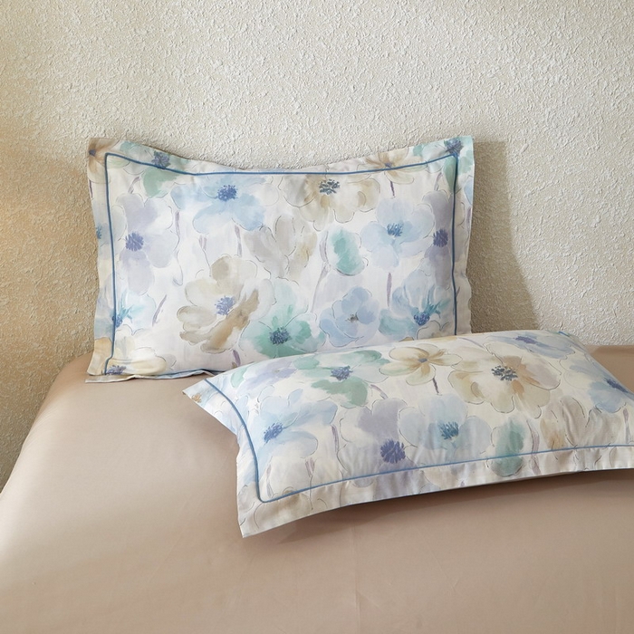 91家纺网 家纺一手货源 找家纺 沐白家居 2026新款亲肤舒适全棉印花四件套 花染-卡其