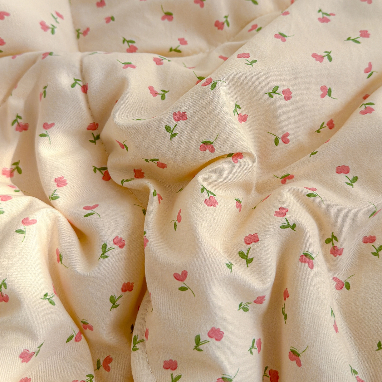 91家纺网 家纺一手货源 找家纺 弗苓家纺 2026新款A类水洗皱皱纱夏被夏凉被空调被 郁金香