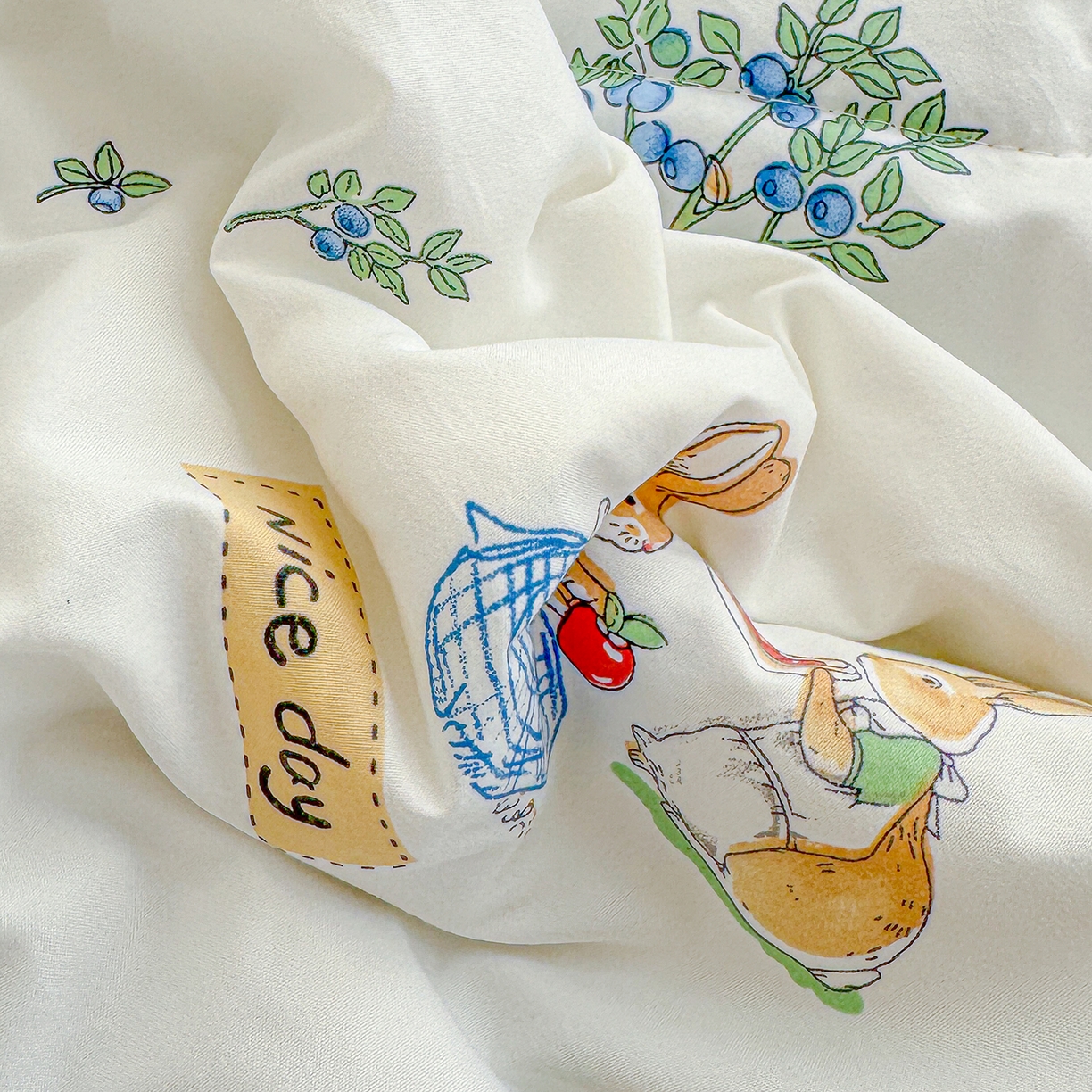 91家纺网 家纺一手货源 找家纺 弗苓家纺 2026新款A类水洗皱皱纱夏被夏凉被空调被 米乐兔