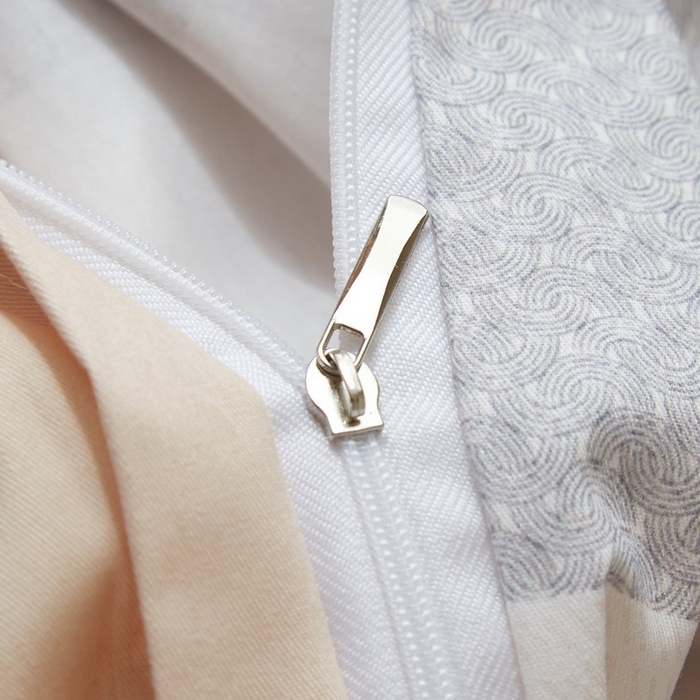 91家纺网 家纺一手货源 找家纺 沐白家居 2026新款亲肤舒适全棉印花四件套 莱卡-咖